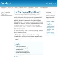 Open Text Eloquent Media Server image